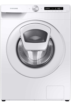WW80T554DTW - Machine à laver - WiFi - largeur : 60 cm - profondeur : 55 cm - hauteur : 85 cm - chargement frontal - 8 kg - 1400 tours/min - blanc Très bon état Samsung reconditionné disponible sur Darty