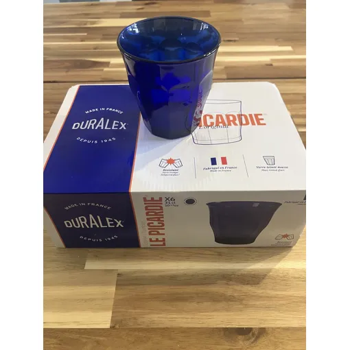 Acheter 🔵 Lot De 6 Verres Bleus Saphir Picardie ¿ 31 Cl / Duralex occasion - 12,00 € 🔵 Lot De 6 Verres Bleus Saphir Picardie ¿ 31 Cl / Duralex occasion reconditionné disponible sur Rakuten