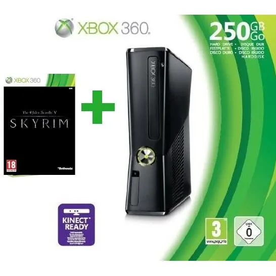 XBOX 360 250Go + MANETTE SANS FIL + SKYRIM Reconditionné Microsoft reconditionné disponible sur Cdiscount Seconde Vie