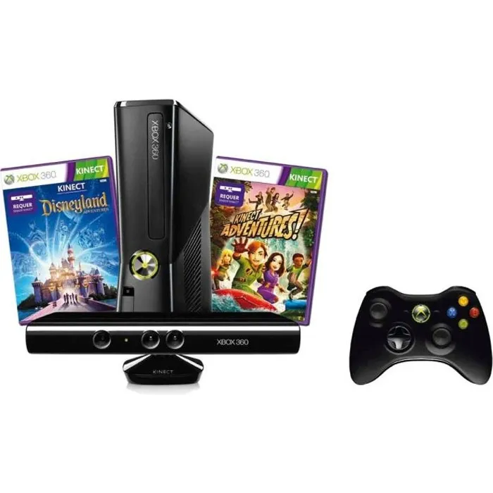 XBOX 360 4GO + KINECT+ADVENTURES+DISNEYLAND KINECT Reconditionné - 137,79 € XBOX 360 4GO + KINECT+ADVENTURES+DISNEYLAND KINECT Reconditionné reconditionné disponible sur Cdiscount Seconde Vie