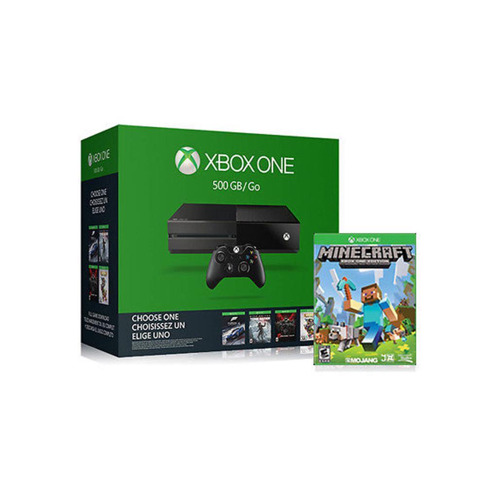 Xbox One 500GB - Noir + Minecraft Reconditionné - 199,00 € Xbox One 500GB - Noir + Minecraft Reconditionné Microsoft reconditionné disponible sur Backmarket