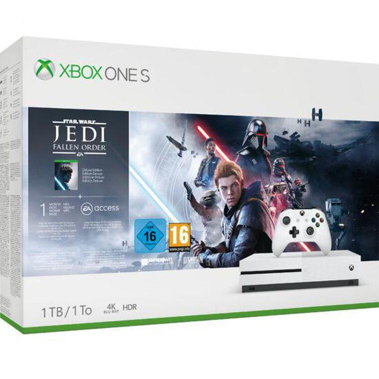 Xbox One S 1000GB - Blanc + Star Wars: Jedi Fallen Order Reconditionné - 249,00 € Xbox One S 1000GB - Blanc + Star Wars: Jedi Fallen Order Reconditionné Microsoft reconditionné disponible sur Backmarket