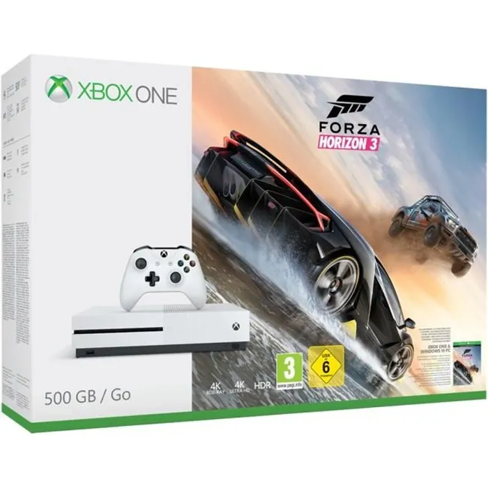 Xbox One S 500 Go Forza Horizon 3 refurbished - 200,00 € Xbox One S 500 Go Forza Horizon 3 refurbished reconditionné disponible sur Cdiscount Seconde Vie
