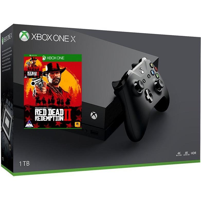 Voir photo 2 de Xbox One X 1000GB - Noir + Red Dead Redemption 2 | Dero Xbox One X 1000GB - Noir + Red Dead Redemption 2 Reconditionné Microsoft reconditionné photo 2 | Dero