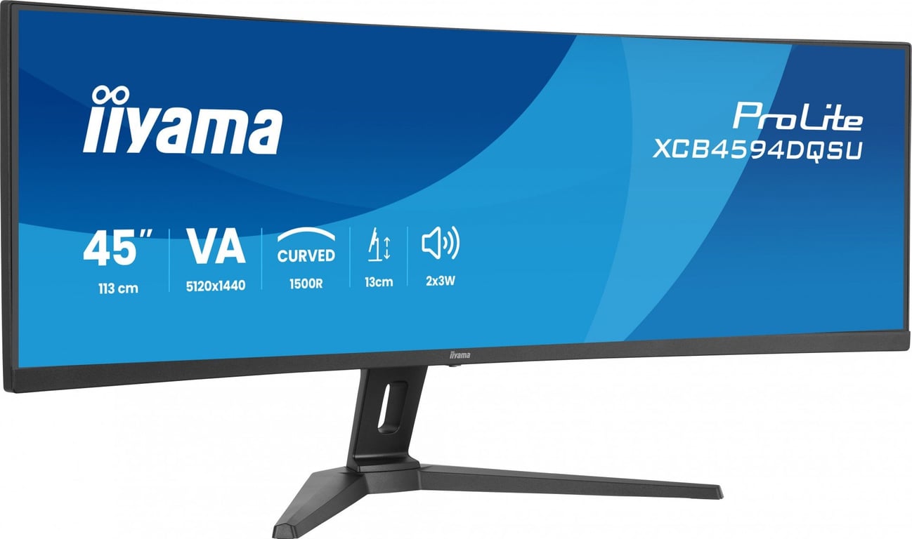 XCB4594DQSU-B1 44.5  Business DQHD BLACK - Excellent état Parfait état Iiyama reconditionné disponible sur Pixmania