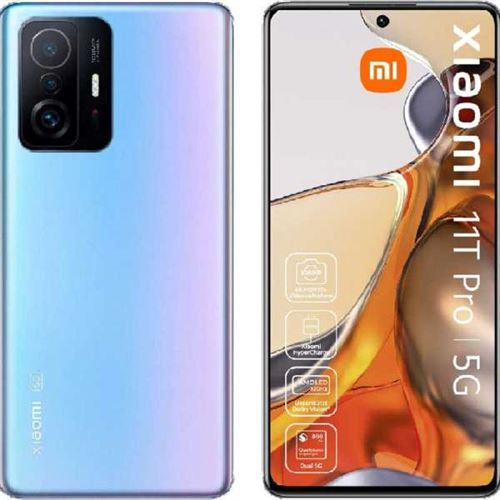 Xiaomi 11T Pro - 5G smartphone - double SIM - RAM 8 Go / Internal Memory 256 Go - écran OLED - 6.67" - 2400 x 1080 pixels (120 Hz) - 3 x caméras arrière 108 MP, 8 MP, 5 MP - front camera 16 MP - bleu céleste État correct N/A reconditionné disponible sur Fnac