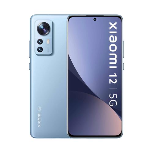 Xiaomi 12 - 5G smartphone - double SIM - RAM 8 Go / Mémoire interne 128 Go - OLED display - 6.28" - 2400 x 1080 pixels (120 Hz) - 3 x caméras arrière 50 MP, 13 MP, 5 MP - front camera 32 MP - bleu État correct N/A reconditionné disponible sur Fnac
