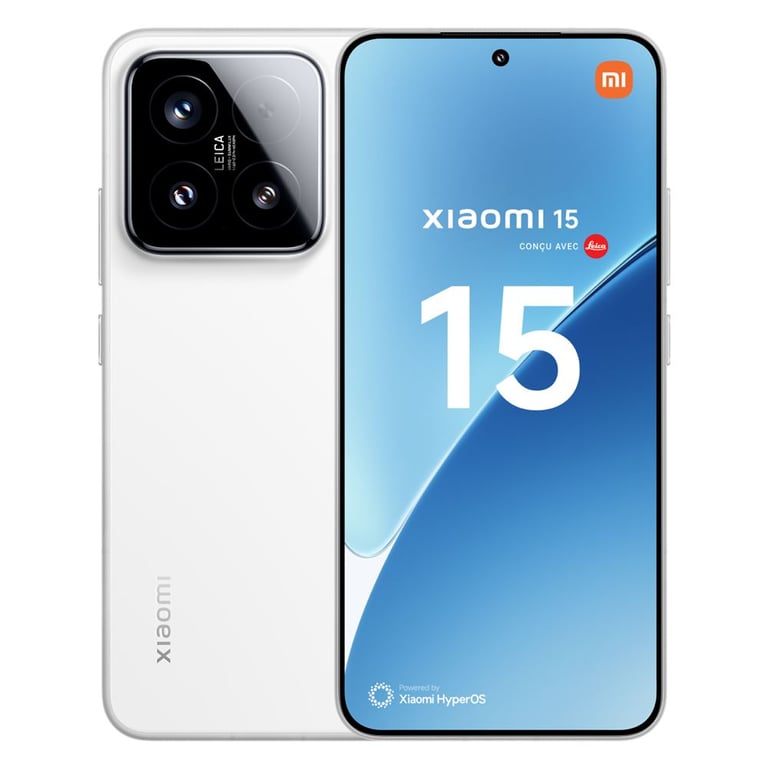 Xiaomi 15 (5G) 512 Go, Blanc - Excellent état Parfait état Xiaomi reconditionné disponible sur Pixmania