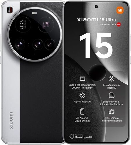 Xiaomi 15 Ultra 16 GB 1 TB Dual-SIM Silver Chrome Très bon état reconditionné disponible sur Refurbed