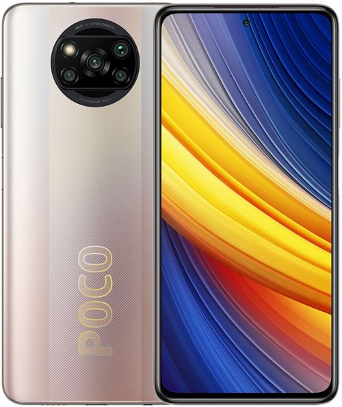 Xiaomi POCO X3 Pro - 4G smartphone - double SIM - RAM 8 Go / Mémoire interne 256 Go - microSD slot - 6.67" - 2400 x 1080 pixels (120 Hz) - 4x caméras arrière 48 MP, 8 MP, 2 MP, 2 MP - front camera 20 MP - bronze métallisé État correct N/A reconditionné disponible sur Fnac