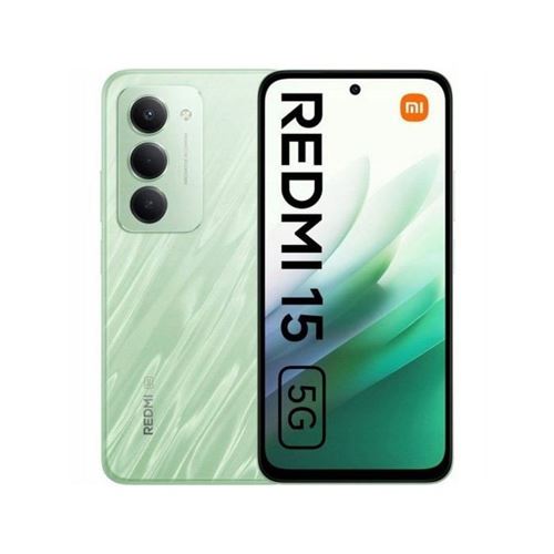 Xiaomi Redmi 15 5G - 5G smartphone - double SIM - RAM 4 Go / Mémoire interne 128 Go - microSD slot - 6.9" - 2340 x 1080 pixels (144 Hz) - 2x caméras arrière 50 MP - front camera 8 MP - ripple green État correct N/A reconditionné disponible sur Fnac