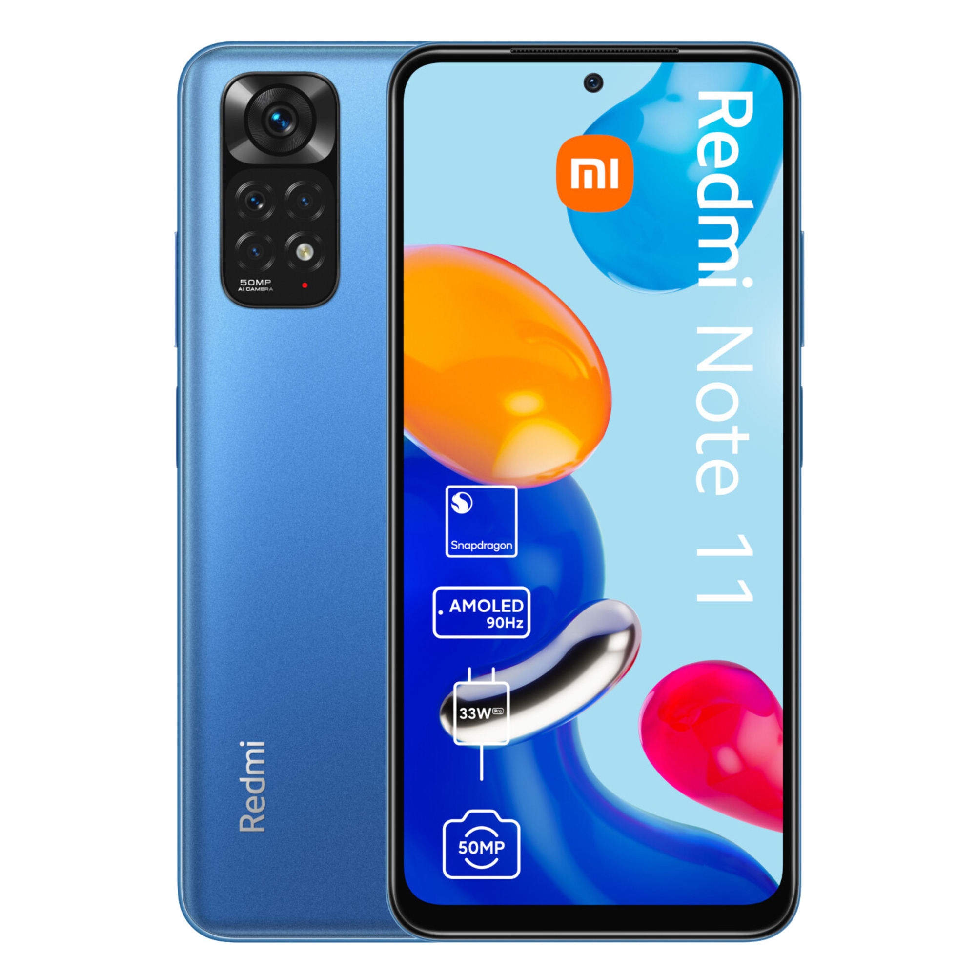 Xiaomi Redmi Note 11, 4 Go, 128 Go, Bleu, Débloqué - Excellent état Parfait état Xiaomi reconditionné disponible sur Pixmania
