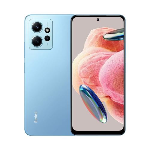 Xiaomi Redmi Note 12 - 4G smartphone - double SIM - RAM 4 Go / Mémoire interne 64 Go - microSD slot - OLED display - 6.67" - 2400 x 1080 pixels (120 Hz) - 3 x caméras arrière 50 MP, 8 MP, 2 MP - front camera 13 MP - bleu iceberg État correct reconditionné disponible sur Fnac