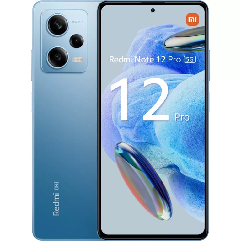 Xiaomi Redmi Note 12 Pro (5G) 256 Go, Bleu, débloqué - Très bon état Très bon état Xiaomi reconditionné disponible sur Pixmania