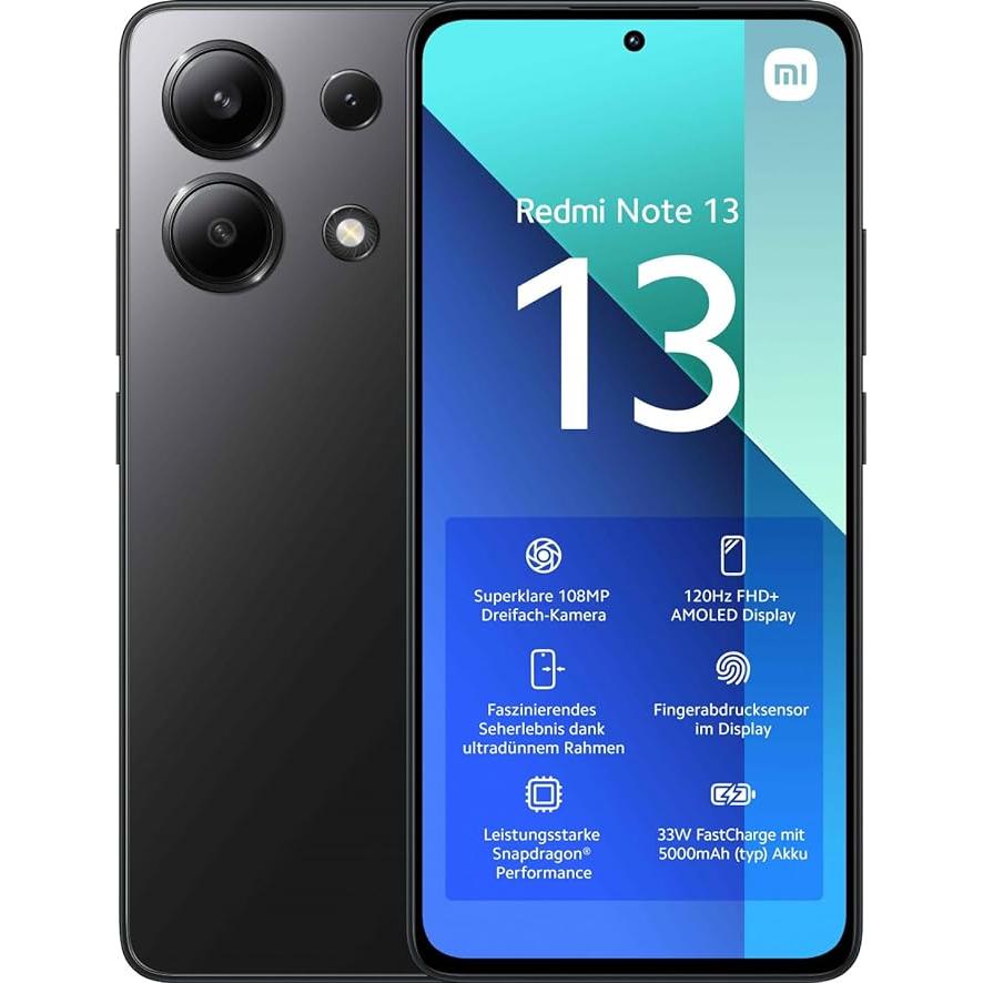 Xiaomi Redmi Note 13 4G 128 Go - Noir - Débloqué Reconditionné Xiaomi reconditionné disponible sur Backmarket