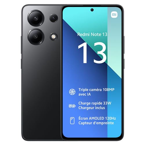 Xiaomi Redmi Note 13 4G 6 Go 128 Go Noir État correct N/A reconditionné disponible sur Fnac