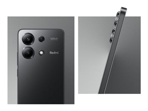 Xiaomi Redmi Note 13 - 4G smartphone - double SIM - RAM 6 Go / Mémoire interne 128 Go - microSD slot - OLED display - 6.67" - 2400 x 1080 pixels (120 Hz) - 3 x caméras arrière 108 MP, 8 MP, 2 MP - front camera 16 MP - noir minuit État correct reconditionné disponible sur Fnac