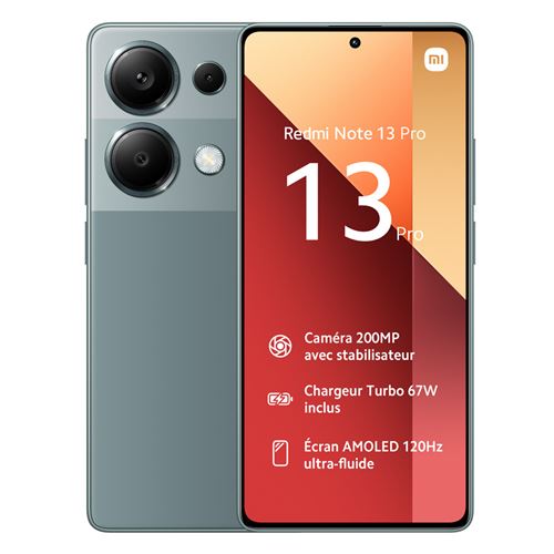 Xiaomi Redmi Note 13 Pro 4G 8 Go 256 Go Vert État correct N/A reconditionné (offre indisponible)