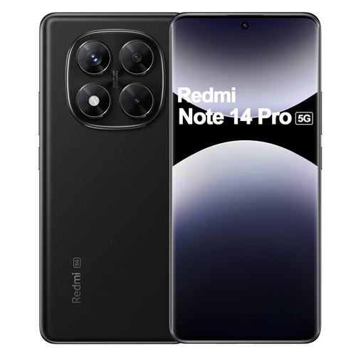 Xiaomi Redmi Note 14 Pro 5G - 5G smartphone - double SIM - RAM 12 Go / Mémoire interne 512 Go - OLED display - 6.67" - 2712 x 1220 pixels (120 Hz) - 3 x caméras arrière 200 MP, 8 MP, 2 MP - front camera 20 MP - noir minuit État correct - 215,00 € Xiaomi Redmi Note 14 Pro 5G - 5G smartphone - double SIM - RAM 12 Go / Mémoire interne 512 Go - OLED display - 6.67" - 2712 x 1220 pixels (120 Hz) - 3 x caméras arrière 200 MP, 8 MP, 2 MP - front camera 20 MP - noir minuit État correct N/A reconditionné disponible sur Fnac