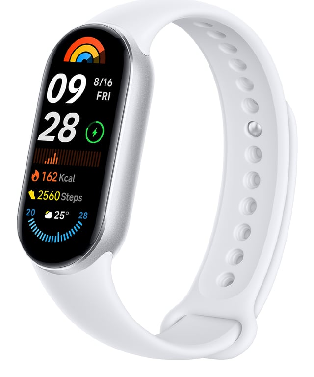 Xiaomi Smart Band 9 Bracelet connecté 4,11 cm (1.62 ) Argent - Excellent état Parfait état Xiaomi reconditionné disponible sur Pixmania