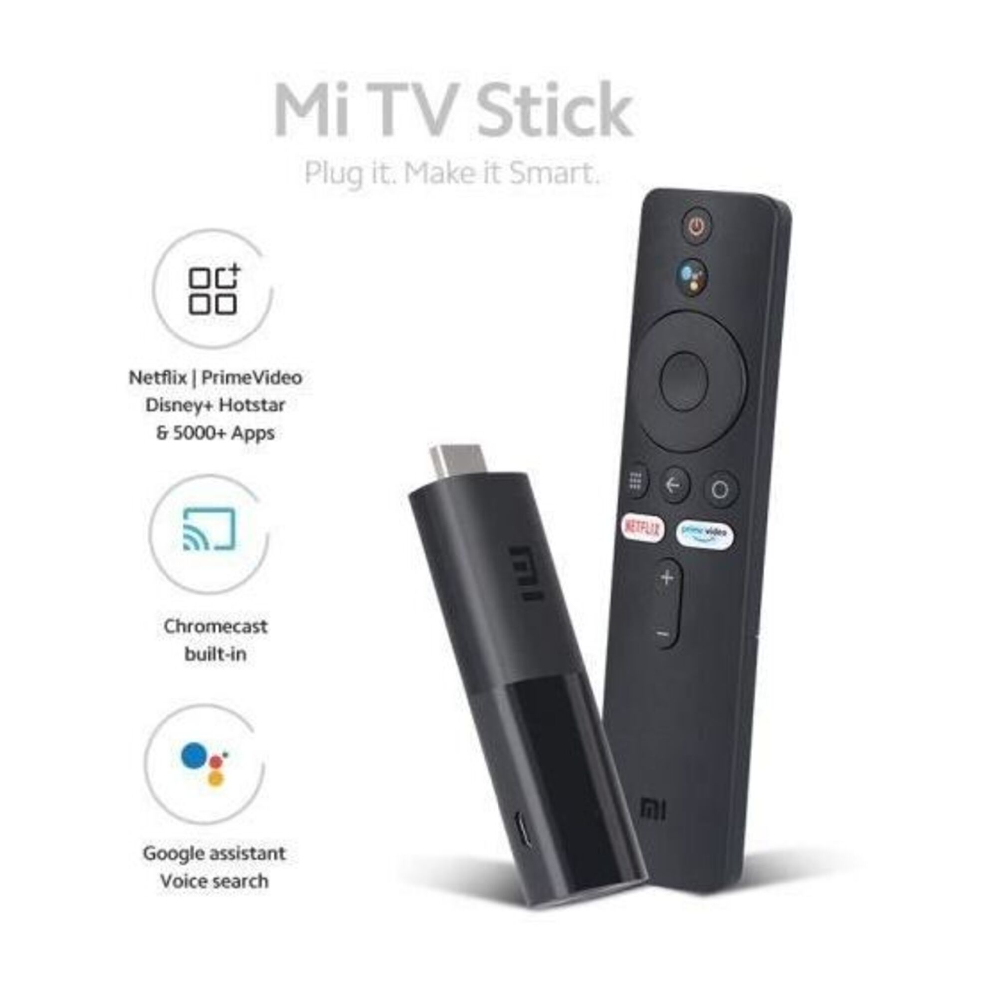 XIAOMI TV STICK 4K - Lecteur Streaming 4K portable - Android TVTM 11 - Excellent état Parfait état Xiaomi reconditionné photo 3 | Dero