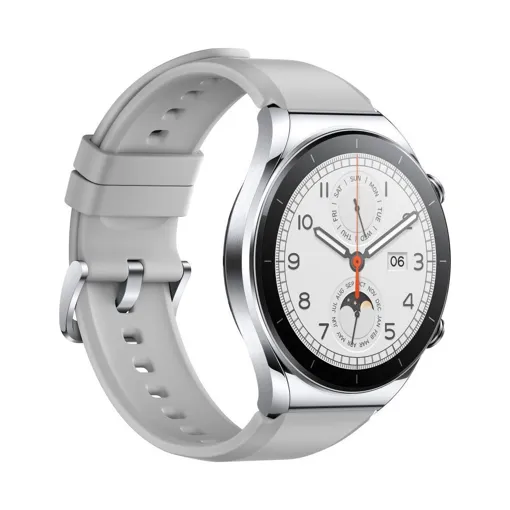 Xiaomi Watch S1 - 46 mm - argent - Montre connectée avec bracelet - cuir - brun - affichage 1.43" - Wi-Fi, NFC, Bluetooth - 52 g Bon état reconditionné disponible sur Rakuten