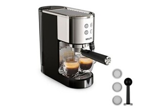 XP444C10 Cafetière expresso a pompe VIRTUOSO+ inox État correct Krups reconditionné disponible sur Darty