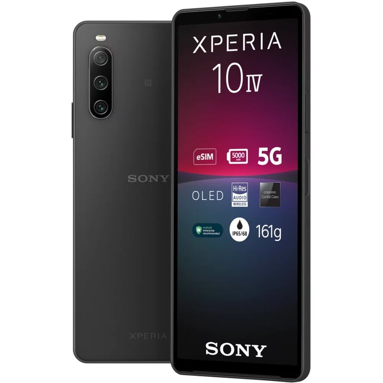 Xperia 10 IV 128 Go, Noir, débloqué - Très bon état Très bon état Sony reconditionné disponible sur Pixmania