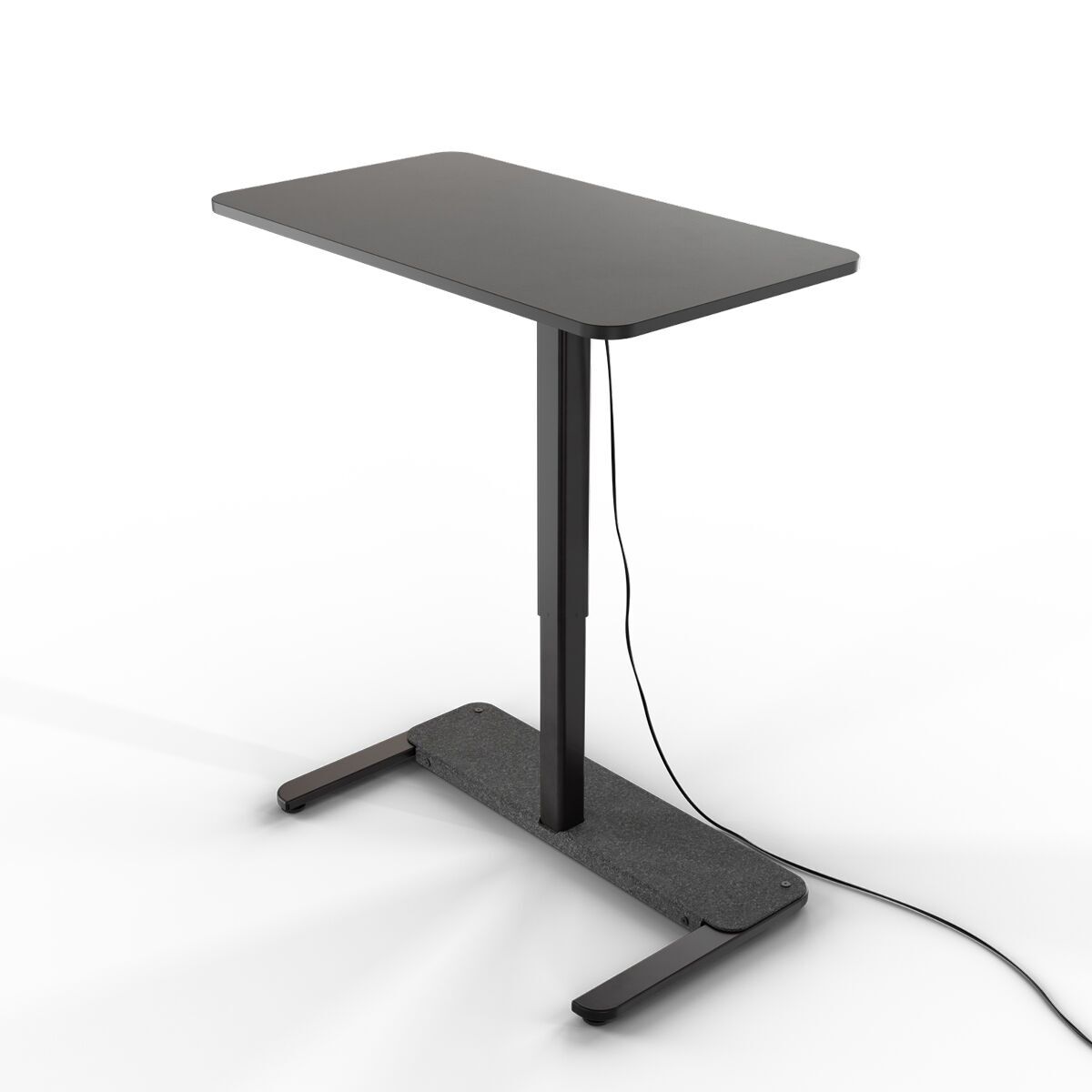 Yaasa Desk One 91 x 51 cm - Bureau debout à hauteur réglable électrique gris foncé/noir Parfait état reconditionné disponible sur Refurbed | Dero