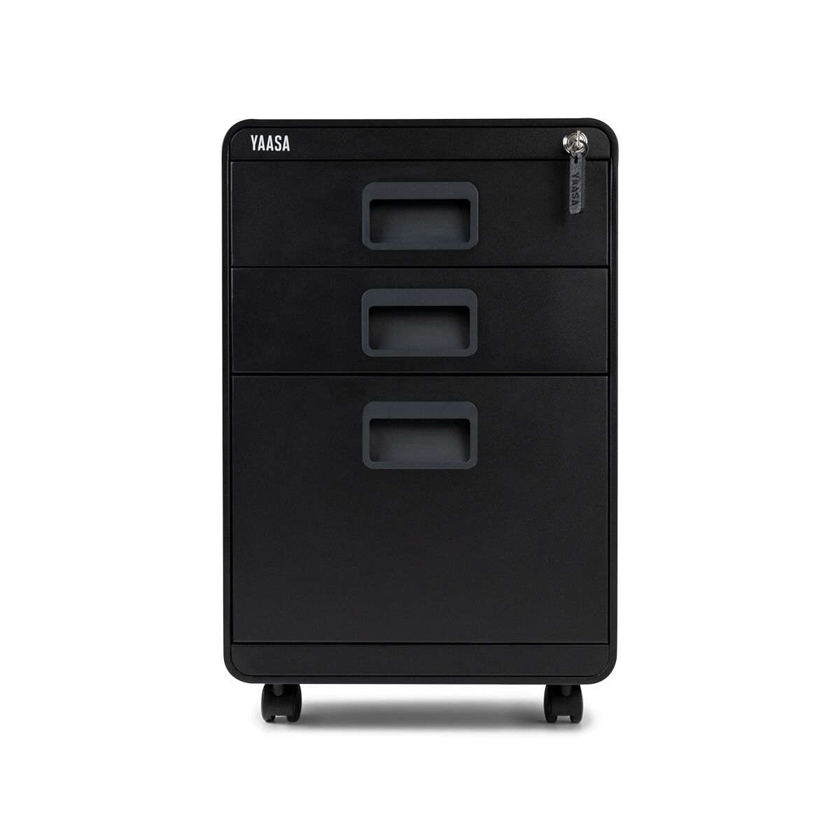 Yaasa Meuble de classement - Caisson mobile noir Très bon état reconditionné disponible sur Refurbed | Dero