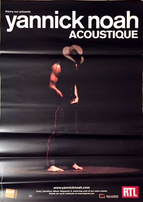 Yannick NOAH - 120x80 cm - AFFICHE / POSTER État correct reconditionné disponible sur Fnac