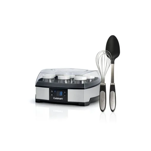 YAOURTIÈRE ET FROMAGÈRE CUISINART P1293E 2 EN 1 40 W FOUET ET SPATULE INCLUS GRIS ET NOIR Bon état reconditionné disponible sur Rakuten