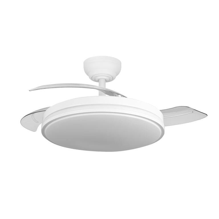 Yatek Rubia Blanc 60W Ventilateur de plafond avec LED intégrée - Bon état Bon état reconditionné disponible sur Pixmania | Dero