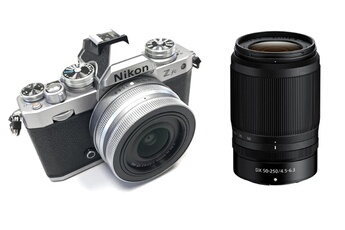Z FC + Z DX 16-50mm f/3.5-6.3 silver + Z DX 50-250mm f/4.5-6.3 VR noir Bon état Nikon reconditionné disponible sur Darty