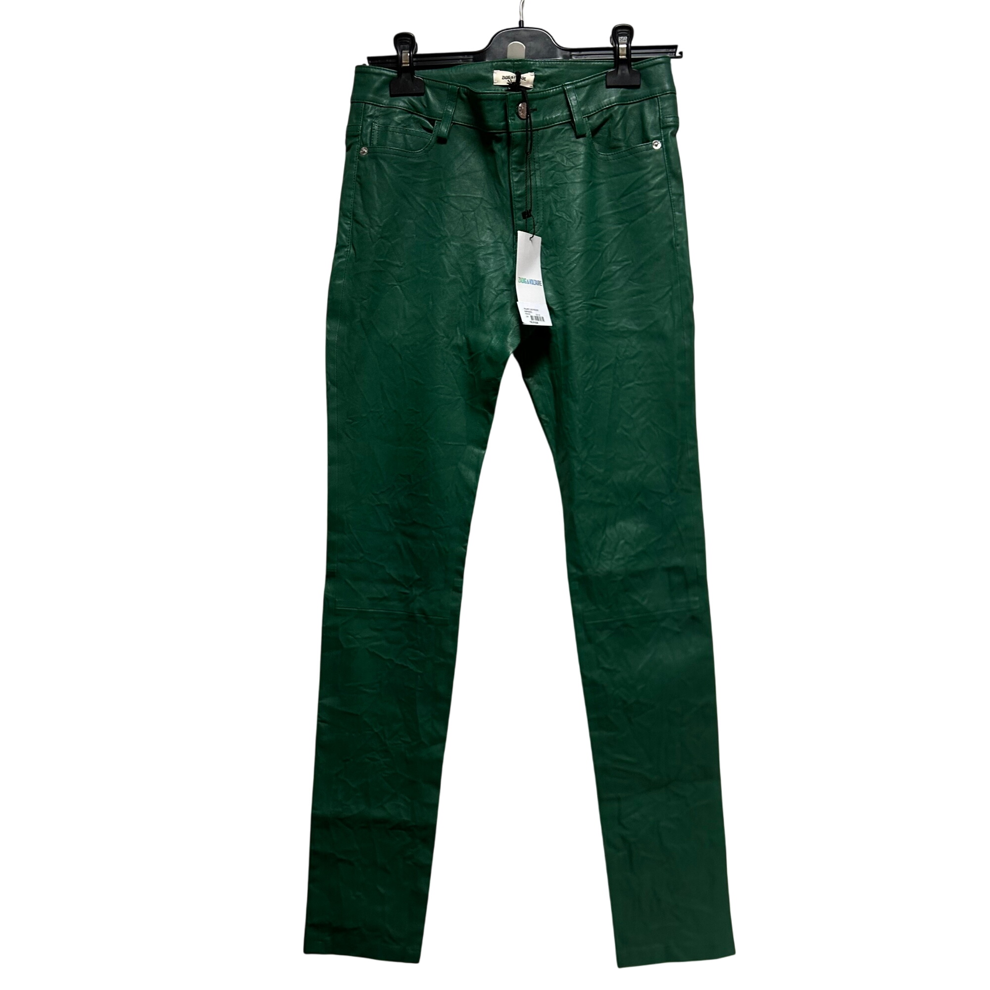 Zadig&Voltaire - Pantalon - Cuir vert - Femme - Taille 38 - 60,00 € Zadig&Voltaire - Pantalon - Cuir vert - Femme - Taille 38 reconditionné disponible sur Label Emmaüs