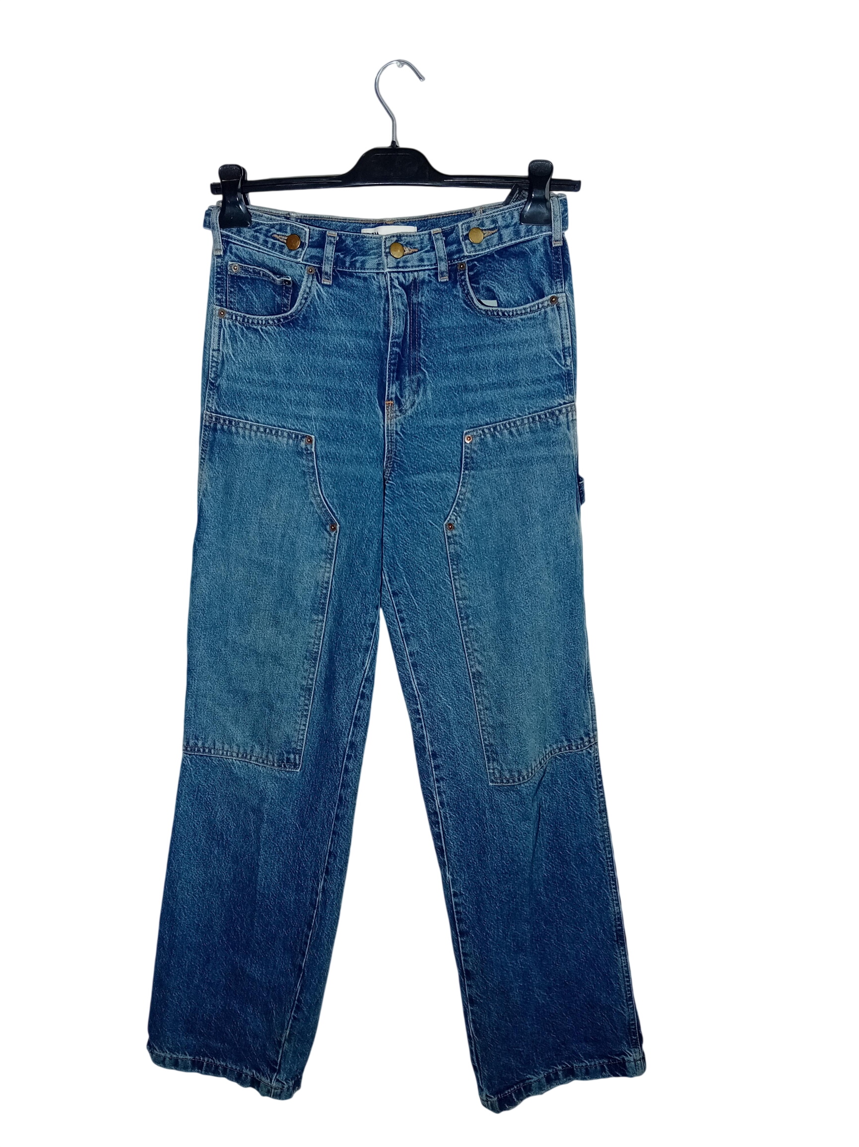 Zara Carpenter Jeans Bleu Denim Taille 36 S (T4905) Bon état - 14,00 € Zara Carpenter Jeans Bleu Denim Taille 36 S (T4905) Bon état reconditionné disponible sur Label Emmaüs