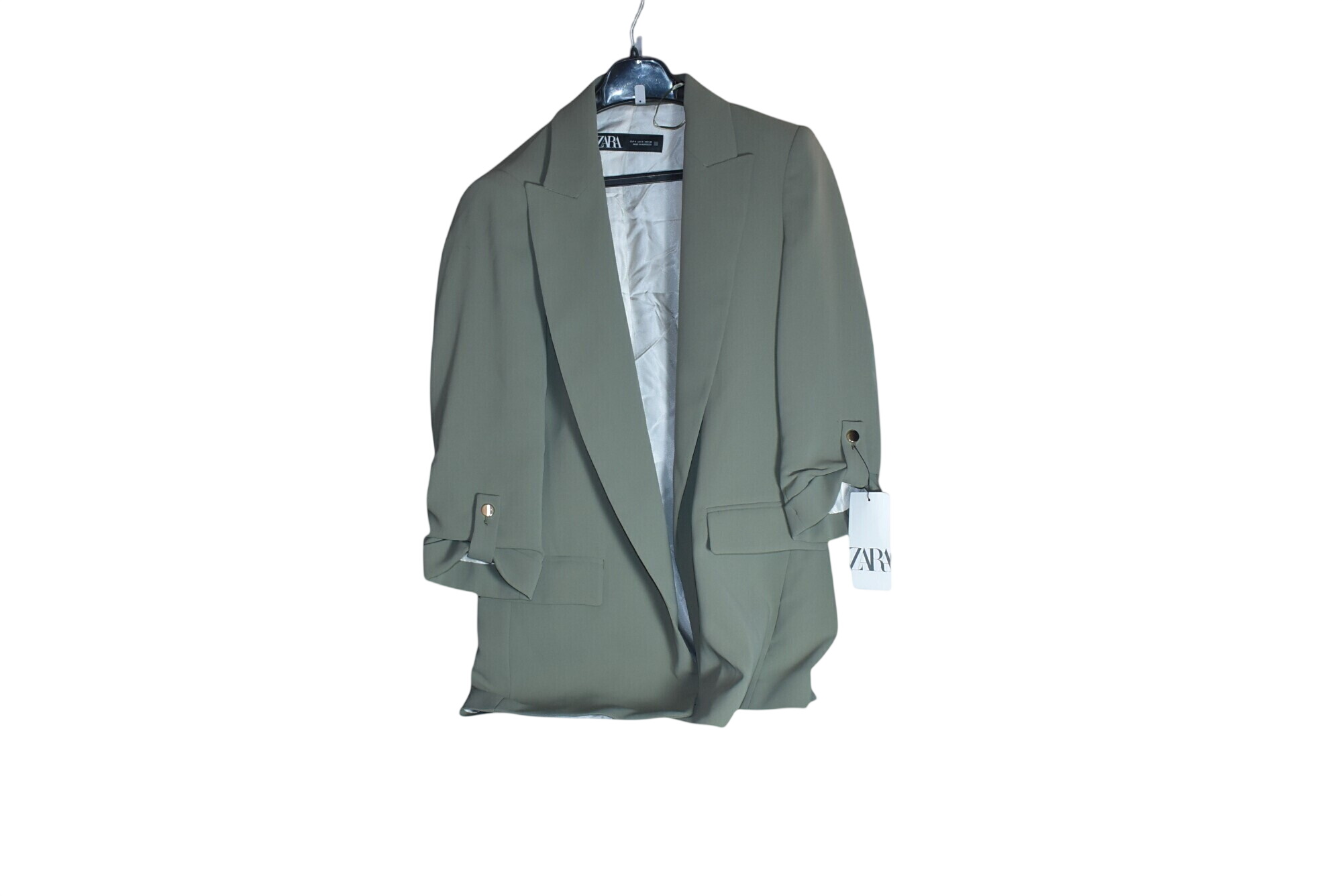 ZARA NEW WOMAN OVERSIZE DOUBLE-BREASTED BLAZER JACKET GREY MARL Parfait état - 10,00 € ZARA NEW WOMAN OVERSIZE DOUBLE-BREASTED BLAZER JACKET GREY MARL Parfait état reconditionné disponible sur Label Emmaüs