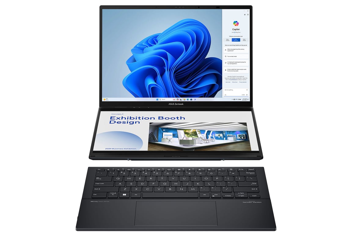 Zenbook Duo, Core Ultra 7, Intel, 1TB, 16Go, Inkwell Gray - AZERTY - Excellent état Parfait état reconditionné disponible sur Pixmania